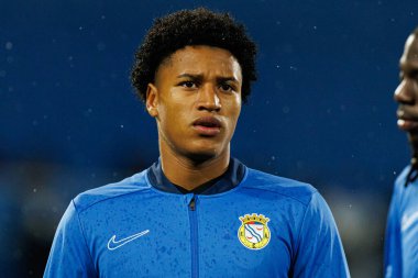 Francisco Chissumba Liga Portekiz maçı sırasında Estoril Praia ve FC Alverca takımları arasında Estadio Antonio Coimbra da Mota 'da (Maciej Rogowski / Ball Raw Images)