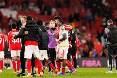SL Benfica ve GD Estoril Praia (Maciej Rogowski / Ball Raw Images) arasında Liga Portekiz maçında Manu Silva ve Sidny Lopes Cabral görüldü)