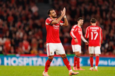 SL Benfica ve GD Estoril Praia (Maciej Rogowski / Ball Raw Images) arasında oynanan Liga Portekiz maçında Vangelis Pavlidis görüldü)