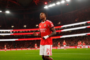 Sidny Lopes Cabral, Liga Portekiz maçında SL Benfica ve GD Estoril Praia (Maciej Rogowski / Ball Raw Images) arasında görüldü)