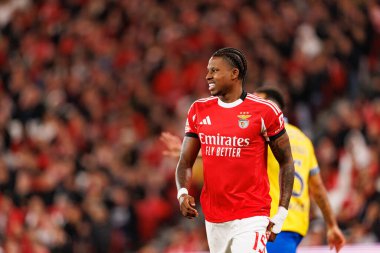 Sidny Lopes Cabral, Liga Portekiz maçında SL Benfica ve GD Estoril Praia (Maciej Rogowski / Ball Raw Images) arasında görüldü)