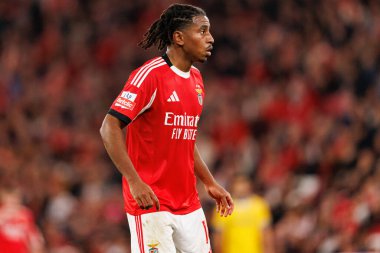 Leandro Barreiro, Liga Portekiz maçı sırasında SL Benfica ve GD Estoril Praia (Maciej Rogowski / Ball Raw Images) arasında görüldü.)