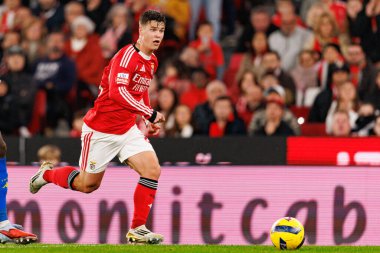 Samuel Dahl, Liga Portekiz maçı sırasında SL Benfica ve GD Estoril Praia (Maciej Rogowski / Ball Raw Images) arasında görüldü.)