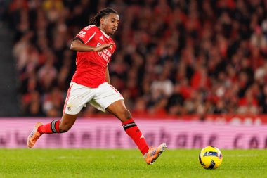 Leandro Barreiro, Liga Portekiz maçı sırasında SL Benfica ve GD Estoril Praia (Maciej Rogowski / Ball Raw Images) arasında görüldü.)