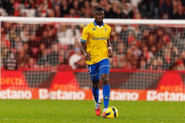 Kevin Boma Liga Portekiz maçı sırasında SL Benfica ve GD Estoril Praia (Maciej Rogowski / Ball Raw Images) arasında görüldü)