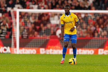 Kevin Boma Liga Portekiz maçı sırasında SL Benfica ve GD Estoril Praia (Maciej Rogowski / Ball Raw Images) arasında görüldü)