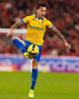 Ricard Sanchez Liga Portekiz maçı sırasında SL Benfica ve GD Estoril Praia (Maciej Rogowski / Ball Raw Images) arasında görüldü.)