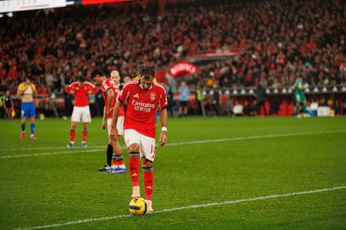 SL Benfica ve GD Estoril Praia (Maciej Rogowski / Ball Raw Images) arasında oynanan Liga Portekiz maçında Vangelis Pavlidis görüldü)