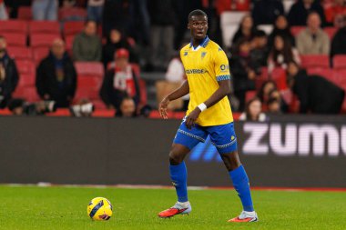Kevin Boma Liga Portekiz maçı sırasında SL Benfica ve GD Estoril Praia (Maciej Rogowski / Ball Raw Images) arasında görüldü)