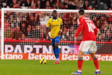 Kevin Boma Liga Portekiz maçı sırasında SL Benfica ve GD Estoril Praia (Maciej Rogowski / Ball Raw Images) arasında görüldü)