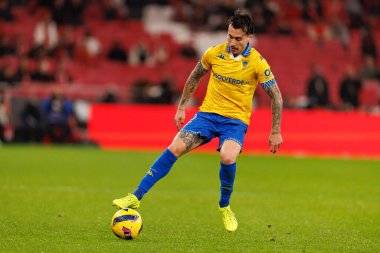 Ricard Sanchez Liga Portekiz maçı sırasında SL Benfica ve GD Estoril Praia (Maciej Rogowski / Ball Raw Images) arasında görüldü.)