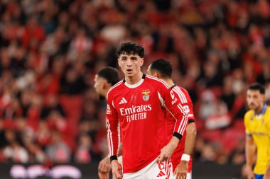 SL Benfica ve GD Estoril Praia (Maciej Rogowski / Ball Raw Images) arasında oynanan Liga Portekiz maçı sırasında Manu Silva görüldü)
