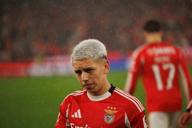 Gianluca Prestianni, Liga Portekiz maçı sırasında SL Benfica ve GD Estoril Praia (Maciej Rogowski / Ball Raw Images) arasında görüldü.)