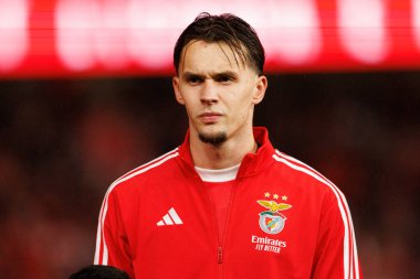 Amar Dediç, SL Benfica ile GD Estoril Praia (Maciej Rogowski / Ball Raw Images) arasında oynanan Liga Portekiz maçı sırasında görüldü.)