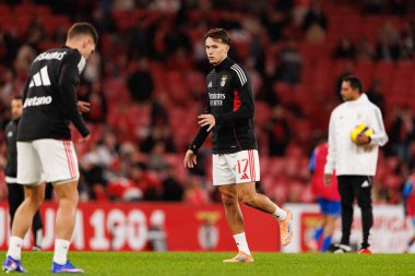 Amar Dediç, SL Benfica ile GD Estoril Praia (Maciej Rogowski / Ball Raw Images) arasında oynanan Liga Portekiz maçı sırasında görüldü.)