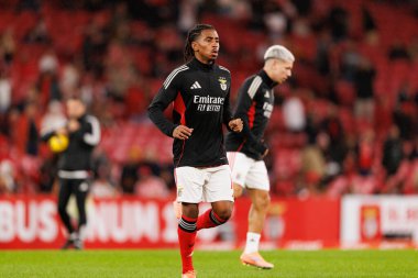 Leandro Barreiro, Liga Portekiz maçı sırasında SL Benfica ve GD Estoril Praia (Maciej Rogowski / Ball Raw Images) arasında görüldü.)