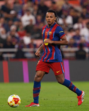 Jules Kounde İspanya Süper Kupası yarı final maçında FC Barcelona ve Athletic Club (Maciej Rogowski / Ball Raw Images) arasında görüldü.)