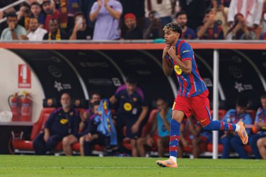 Raphinha, FC Barcelona ile Athletic Club (Maciej Rogowski / Ball Raw Images) arasında oynanan İspanya Süper Kupası Yarı final maçında görüldü.)