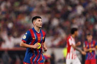 Roony Bardghji, FC Barcelona ile Athletic Club (Maciej Rogowski / Ball Raw Images) arasında oynanan yarı final maçında görüldü.)