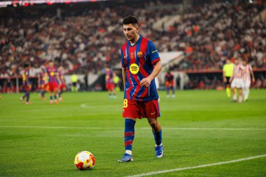 Roony Bardghji, FC Barcelona ile Athletic Club (Maciej Rogowski / Ball Raw Images) arasında oynanan yarı final maçında görüldü.)