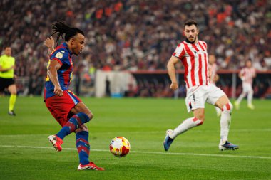 Jules Kounde İspanya Süper Kupası yarı final maçında FC Barcelona ve Athletic Club (Maciej Rogowski / Ball Raw Images) arasında görüldü.)
