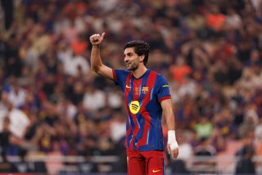 Ferran Torrez İspanya Süper Kupası 'nda FC Barcelona ile Athletic Club (Maciej Rogowski / Ball Raw Images) arasında oynanan yarı final maçında görüldü.)