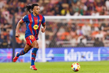 Jules Kounde İspanya Süper Kupası yarı final maçında FC Barcelona ve Athletic Club (Maciej Rogowski / Ball Raw Images) arasında görüldü.)