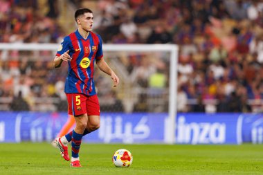 Pau Cubarsi, FC Barcelona ile Athletic Club (Maciej Rogowski / Ball Raw Images) arasında oynanan İspanya Süper Kupası yarı final maçında görüldü.)