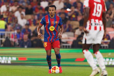 Jules Kounde İspanya Süper Kupası yarı final maçında FC Barcelona ve Athletic Club (Maciej Rogowski / Ball Raw Images) arasında görüldü.)