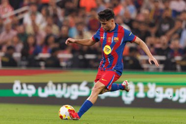 Pedri, FC Barcelona ile Athletic Club (Maciej Rogowski / Ball Raw Images) arasında oynanan İspanya Süper Kupası Yarı final maçında görüldü.)