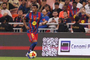 Alejandro Balde, FC Barcelona ile Athletic Club (Maciej Rogowski / Ball Raw Images) arasında oynanan İspanya Süper Kupası yarı final maçında görüldü.)