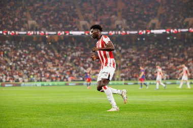 Adama Boiro, FC Barcelona ile Athletic Club (Maciej Rogowski / Ball Raw Images) arasında oynanan İspanya Süper Kupası yarı final maçında görüldü.)