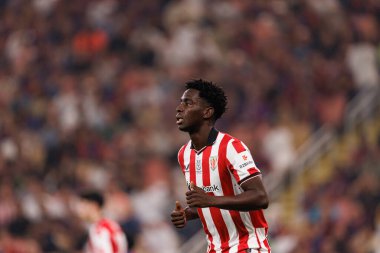 Adama Boiro, FC Barcelona ile Athletic Club (Maciej Rogowski / Ball Raw Images) arasında oynanan İspanya Süper Kupası yarı final maçında görüldü.)