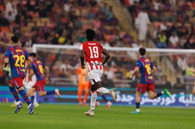 Adama Boiro, FC Barcelona ile Athletic Club (Maciej Rogowski / Ball Raw Images) arasında oynanan İspanya Süper Kupası yarı final maçında görüldü.)