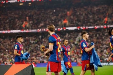 Fransız De Jong, FC Barcelona ile Athletic Club (Maciej Rogowski / Ball Raw Images) arasında oynanan yarı final maçında görüldü.)