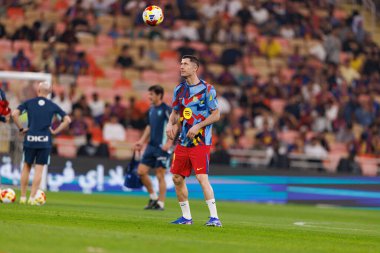 Robert Lewandowski, FC Barcelona ile Athletic Club (Maciej Rogowski / Ball Raw Images) arasında oynanan İspanya Süper Kupası yarı final maçında görüldü.)