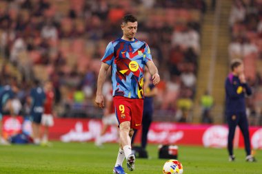 Robert Lewandowski, FC Barcelona ile Athletic Club (Maciej Rogowski / Ball Raw Images) arasında oynanan İspanya Süper Kupası yarı final maçında görüldü.)