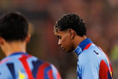 Lamine Yamal İspanya Süper Kupası 'nda FC Barcelona ile Athletic Club (Maciej Rogowski / Ball Raw Images) arasında oynanan yarı final maçında görüldü.)