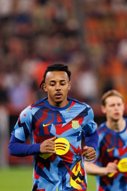 Jules Kounde İspanya Süper Kupası yarı final maçında FC Barcelona ve Athletic Club (Maciej Rogowski / Ball Raw Images) arasında görüldü.)