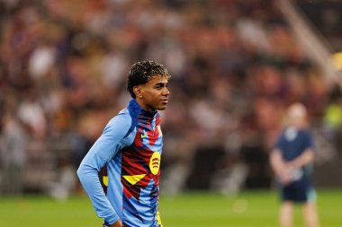 Lamine Yamal İspanya Süper Kupası 'nda FC Barcelona ile Athletic Club (Maciej Rogowski / Ball Raw Images) arasında oynanan yarı final maçında görüldü.)