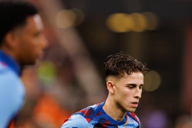 Fermin Lopez, FC Barcelona ile Athletic Club (Maciej Rogowski / Ball Raw Images) arasında oynanan İspanya Süper Kupası Yarı final maçında görüldü.)