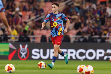 Fermin Lopez, FC Barcelona ile Athletic Club (Maciej Rogowski / Ball Raw Images) arasında oynanan İspanya Süper Kupası Yarı final maçında görüldü.)