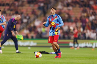 Pedri, FC Barcelona ile Athletic Club (Maciej Rogowski / Ball Raw Images) arasında oynanan İspanya Süper Kupası Yarı final maçında görüldü.)
