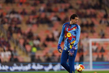 Wojciech Szczesny, FC Barcelona ile Athletic Club (Maciej Rogowski / Ball Raw Images) arasında oynanan İspanya Süper Kupası Yarı final maçında görüldü.)