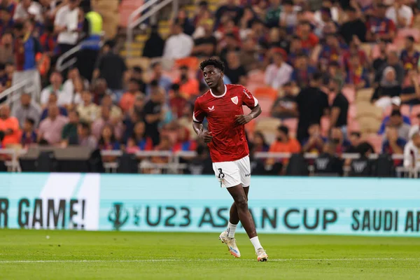 Adama Boiro, FC Barcelona ile Athletic Club (Maciej Rogowski / Ball Raw Images) arasında oynanan İspanya Süper Kupası yarı final maçında görüldü.)