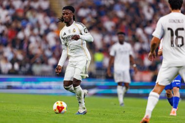 Eduardo Camavinga, Atletico de Madrid ve Real Madrid (Maciej Rogowski / Ball Raw Images) arasında oynanan yarı final maçında görüldü.)