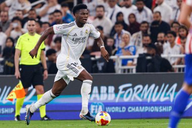 Aurelien Tchouameni, Atletico de Madrid ve Real Madrid (Maciej Rogowski / Ball Raw Images) arasında oynanan yarı final maçında görüldü.)