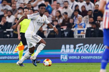 Aurelien Tchouameni, Atletico de Madrid ve Real Madrid (Maciej Rogowski / Ball Raw Images) arasında oynanan yarı final maçında görüldü.)