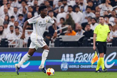 Aurelien Tchouameni, Atletico de Madrid ve Real Madrid (Maciej Rogowski / Ball Raw Images) arasında oynanan yarı final maçında görüldü.)