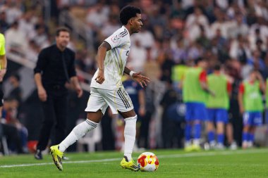 Atletico de Madrid ve Real Madrid (Maciej Rogowski / Ball Raw Images) arasında oynanan İspanya Süper Kupası yarı final maçında Rodrygo görüldü.)